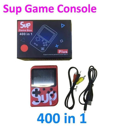 Sup Game Portable Video Game Box with Mario Super Mario Dr Mario Contra Turtles and Other 400 Games with Battery Included